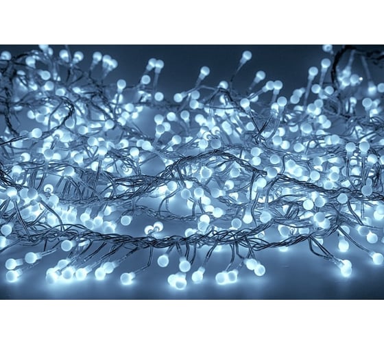 Гирлянда Neon-Night Мишура 6м, прозрачный ПВХ, 576 LED Белые 303-615