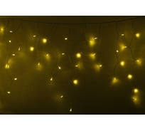 Гирлянда Neon-Night Айсикл (бахрома) 4,8x0,6 м, прозрачная, 176 LED Желтые, IP67, 230В 255-141