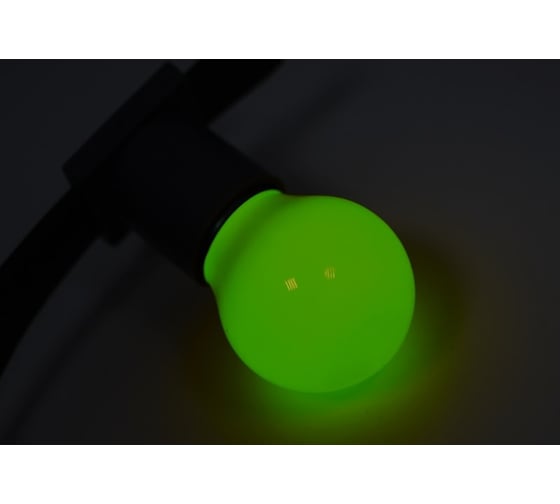 Лампа Neon-Night шар e27 3 LED диаметр 45 зеленая 405-114