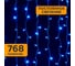 Гирлянда Neon-Night Занавес 2x6м, 768 LED синий, прозрачный ПВХ, IP65, нужен блок питания 235-173 3