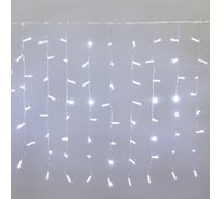 Гирлянда Neon-Night дождь, занавес, 2х0.8м, прозрачный ПВХ, 160 LED белые 235-105