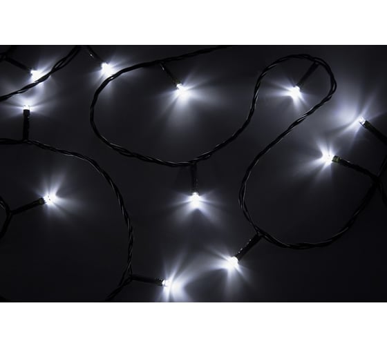 Гирлянда-нить Neon-Night 15м, темно-зеленый ПВХ, 120 LED Белые 303-055