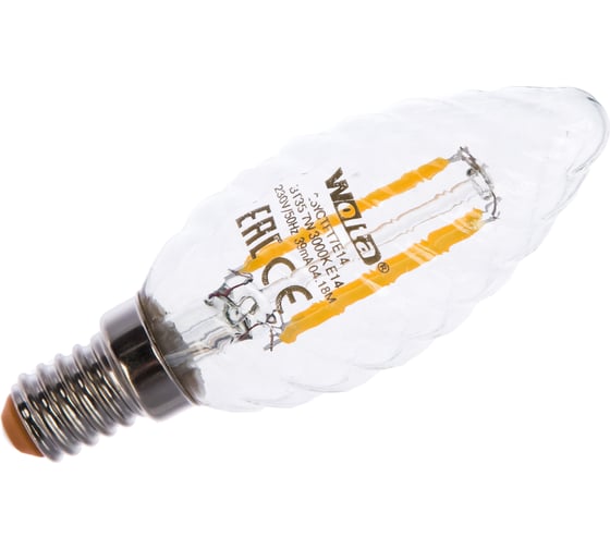 Лампа LED Wolta FILAMENT, 3000К, 25YCTFT7E14