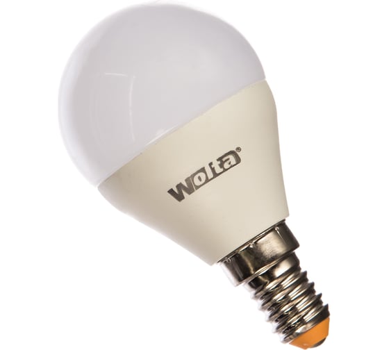 Лампа LED Wolta шар А60 3000К 25Y45GL8E14