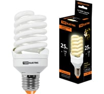 Энергосберегающая лампа TDM ELECTRIC КЛЛ-FST2-25 Вт-2700 К–Е27 КОМПАКТ 55х120 мм SQ0323-0195