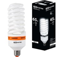 Энергосберегающая лампа TDM ELECTRIC КЛЛ-FS-65 Вт-6500 К–Е27 (73x218 мм) SQ0323-0131