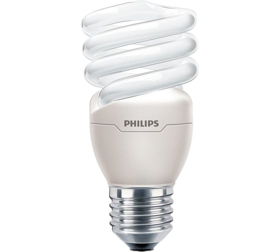 Люминесцентная компактная лампа PHILIPS Tornado T2 8y 15Вт E27 спиральная 6500К CDL 198883