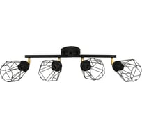 Потолочный светильник ЭЛЕТЕХ Кристаль 141 черный муар НПБ 01-4x60-129 Е27 [ИМ] 1005405217