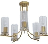 Потолочный светильник ЭЛЕТЕХ Ария 151 золото (Плафон 0014) НПБ 01-5x60-164 ИМ 1005405236