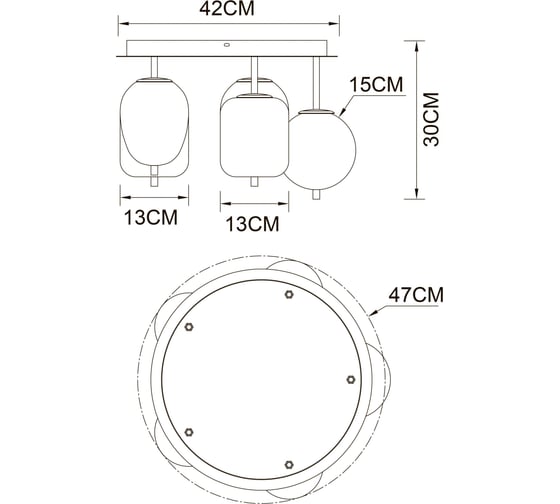 Потолочная люстра freddie ARTE LAMP A2231PL-5PB