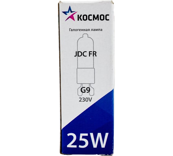 Капсульная лампа КОСМОС КГМ 25Вт 230В JDС МТ G9 LKsmJDC220VFR25W