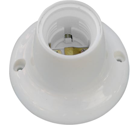 Патрон-стойка ООО "ОПТИКОМ ЭЛЕКТРИК" Е27 белый прямой 8810.0227