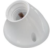 Патрон-стойка ООО "ОПТИКОМ ЭЛЕКТРИК" Е27 белый наклонный 8600.0227