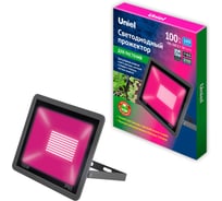 Светодиодный прожектор для растений Uniel ulf-p42-100w/spbr ip65 180-260v black UL-00010385
