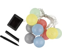 Садовая гирлянда Uniel на солнечной батарее usl-s-139/pm2000 cotton balls UL-00010436