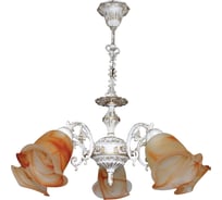 Светильник ЭЛЕТЕХ элика 253 плафон 00004 нсб 01-5х60-111 бело-золотой е27 1005403807