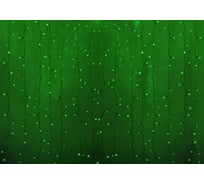 Гирлянда Neon-Night дождь (занавес) 2х1.5м, прозрачный ПВХ, 360 LED зеленые, 235-304