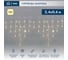 Гирлянда Neon-Night айсикл (бахрома) 2.4 х 0.6 м, белый ПВХ, 88 LED тепло-белые 255-037 1