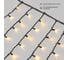 Гирлянда Neon-Night айсикл (бахрома) 5.6 х 0.9 м, черный каучук IP65, 240 LED тепло-белые 255-246 1