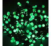 Гирлянда Neon-Night Мультишарики диаметр 17.5 мм, 20м, 200 LED Зеленые, черный ПВХ 303-504