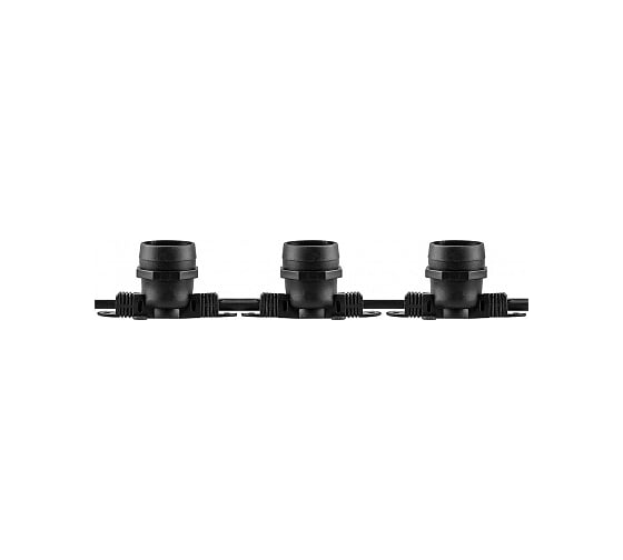 Гирлянда FERON 230V 100 E27 черный, шаг 25cm, IP 65, 25м +1,5м шнур, CL25-25 29880