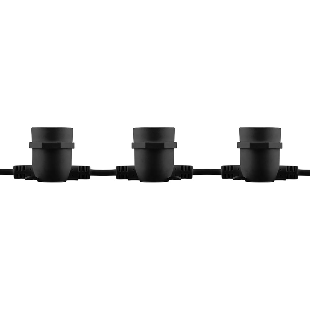 УличнаягирляндаFERONБелт-лайт20E27черная,шаг50см,IP65,10м+3мшнур,CL50-1329885