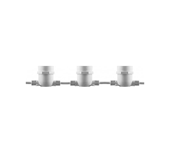 Гирлянда FERON 230V 10 E27 белый, шаг 50cm, IP 65, 5м +3м шнур, CL50-8 29884