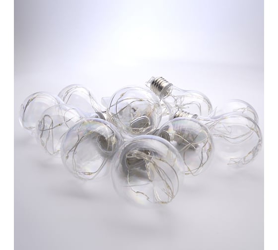Гирлянда FERON 100 LED, 2700K, 10 подвесов, батарейки 3 AAA, IP20, CL580 32368