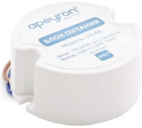 Блок питания Apeyron 12В, 15Вт, IP67, 1,25А, пластик, 49х49мм 03-68