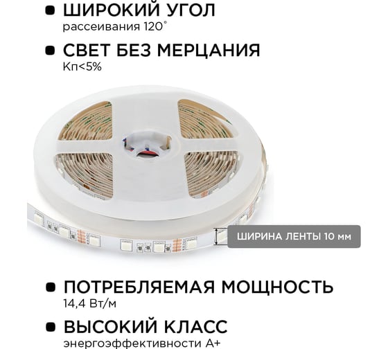 Комплект светодиодной ленты Apeyron 12В / 10-33