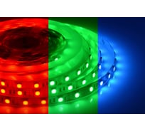 Светодиодная лента Apeyron 12В, СТ, 14,4Вт/м, smd5050, 60д/м, IP20, подложка 10мм, 5м, RGB 00-17