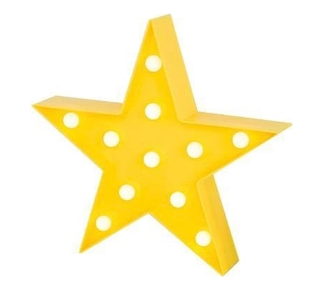 Светодиодный светильник Apeyron Звезда 3 Вт, АБС-пластик, желтый, ТБ 12-24