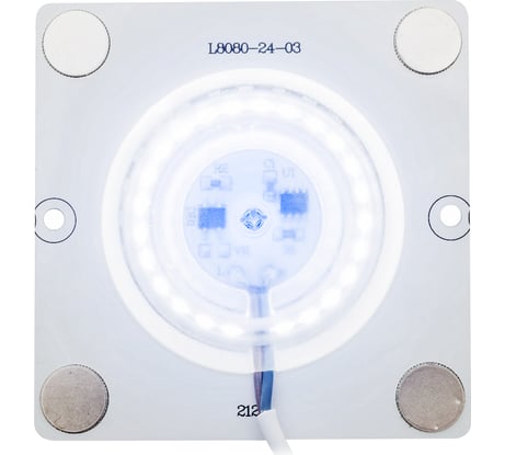 Светодиодная плата Apeyron 220В, 12Вт, IP20, smd2835, 80Лм/Вт, 80х80мм, с линзой, 6500К / 02-20