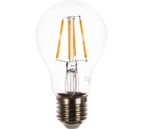 Светодиодная лампа IN HOME LED-A60-deco 5Вт 230В Е27 3000К 450Лм прозрачная 4690612008028