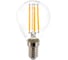 Светодиодная лампа IN HOME LED-ШАР-deco 5Вт 230В Е14 3000К 450Лм прозрачная 4690612007687 3