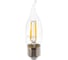 Светодиодная лампа IN HOME LED-СВЕЧА НА ВЕТРУ-deco 5Вт 230В Е27 4000К 450Лм прозрачная 4690612007656 1