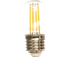Светодиодная лампа IN HOME LED-ШАР-deco 5Вт 230В Е27 4000К 450Лм прозрачная 4690612007717