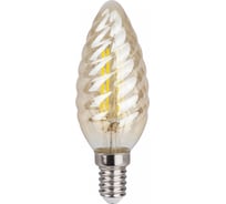 Светодиодная лампа IN HOME LED-СВЕЧА ВИТАЯ-deco 7Вт 230В Е14 3000К 630Лм золотистая 4690612007205