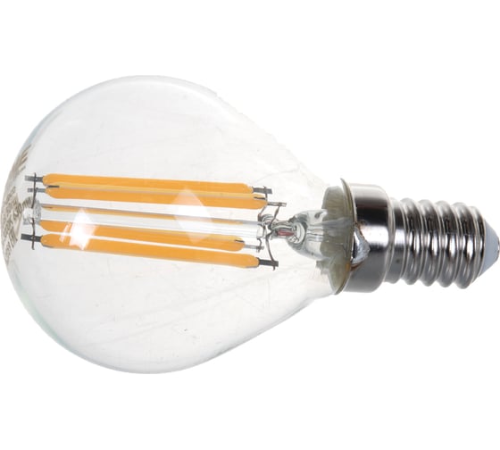Светодиодная лампа IN HOME LED-ШАР-deco 7Вт 230В Е14 3000К 630Лм прозрачная 4690612016306