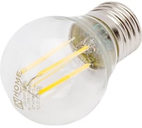 Светодиодная лампа IN HOME LED-ШАР-deco 7Вт 230В Е27 4000К 630Лм прозрачная 4690612016337