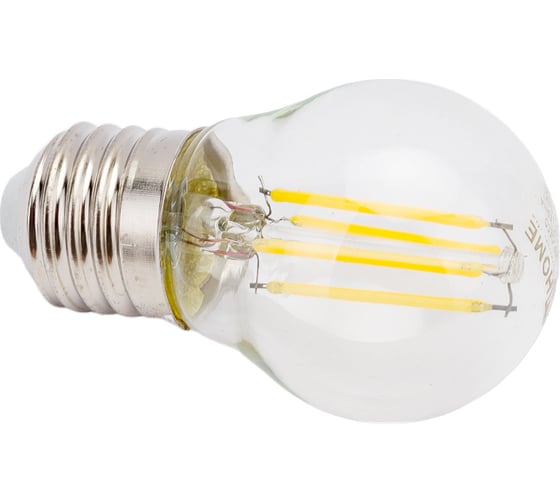 Светодиодная лампа IN HOME LED-ШАР-deco 7Вт 230В Е27 4000К 630Лм прозрачная 4690612016337