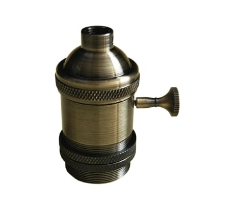 Подвесной патрон с выключателем IN HOME Е27-ПВ-deco бронза 4690612016597