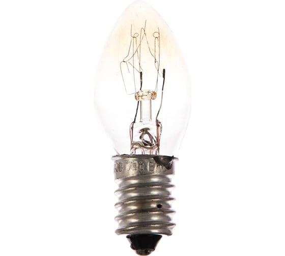 Запасная лампа накаливания для ночников Camelion DP-704 BL-4 прозрачная, 220V, 7W, Е14 7077