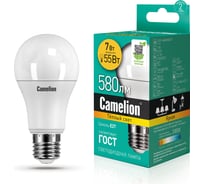 Светодиодная лампа Camelion LED7-A60/830/E27 7Вт 220В 11253