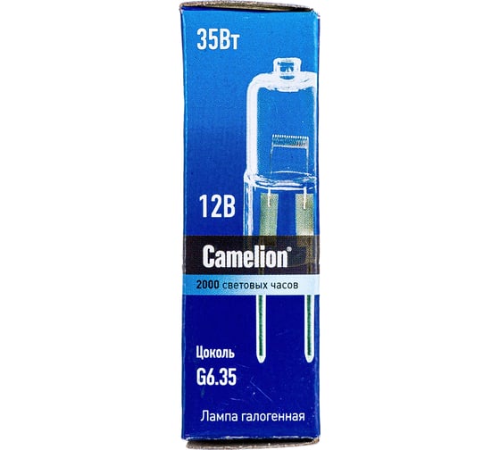 Галогенная лампа без рефлектора Camelion JC 35W g6.35 12V 5088