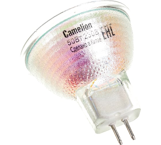 Галогенная лампа с защитным стеклом Camelion JCDR 50W 220V 50mm 1953