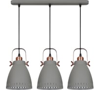 Подвесной светильник Camelion PL-428S-3 С73 серый + медь New York 60Вт металл 13079