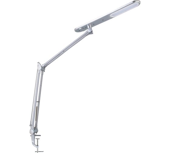 Настольный светильник Camelion KD-785 C03 серебро, LED, на струбцине 230В 12109