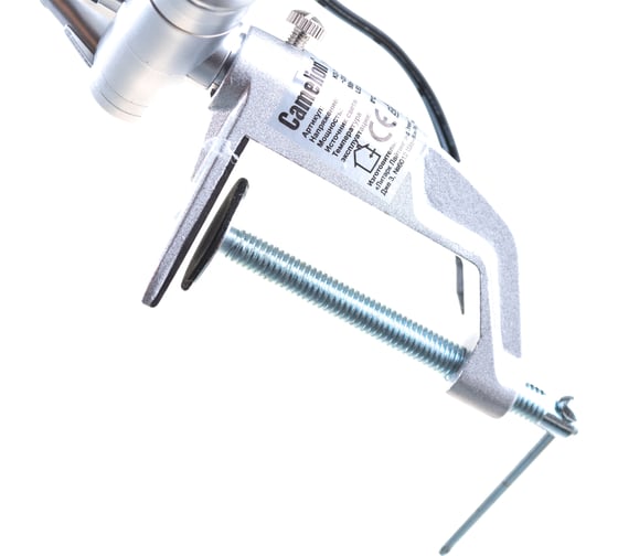 Настольный светильник Camelion KD-785 C03 серебро, LED, на струбцине 230В 12109