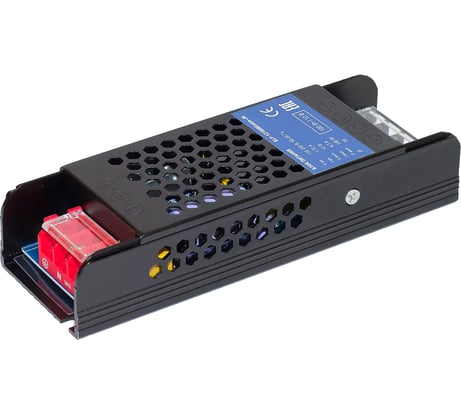 Интерьерный блок питания ELF 12В, 100Вт, плоский металлический перфорированный корпус (черный) ELF-12100BEslim-JH